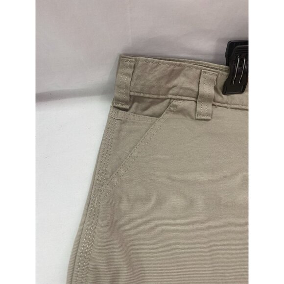 NWT Carhartt Men's Rugged Flex Work Shorts Tan Size 44 With Cell Phone Pocket - Picture 5 of 11